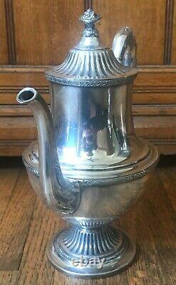 Antique Reed & Barton Silver Plate Tea Coffee Set Pot, Sugar & Creamer EPNS 4020