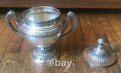 Antique Reed & Barton Silver Plate Tea Coffee Set Pot, Sugar & Creamer EPNS 4020