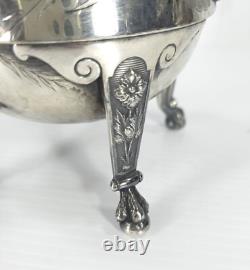 Antique Reed & Barton Silverplate Aesthetic 3 Piece Tea Coffee Creamer Set