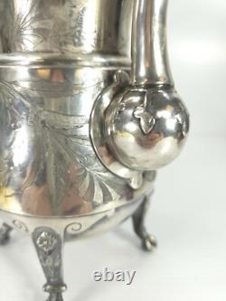 Antique Reed & Barton Silverplate Aesthetic 3 Piece Tea Coffee Creamer Set