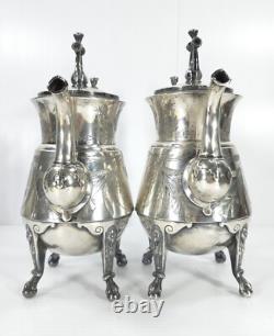 Antique Reed & Barton Silverplate Aesthetic 3 Piece Tea Coffee Creamer Set