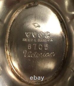 Antique Reed & Barton Victorian Silver Plate 3 Piece Tea Set 6705
