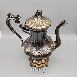 Antique Reed & Barton Victorian Silverplate 4-Piece Tea Set Hollowware 1919 Rare