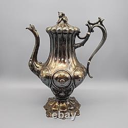 Antique Reed & Barton Victorian Silverplate 4-Piece Tea Set Hollowware 1919 Rare