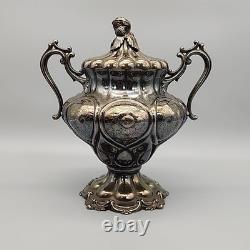 Antique Reed & Barton Victorian Silverplate 4-Piece Tea Set Hollowware 1919 Rare