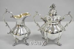 Antique Reed & Barton Winthrop Silver Plated Tea Set with Webster Wilcox Tray Antique Reed & Barton Winthrop Silver Plated Tea Set with Webster Wilcox Tray