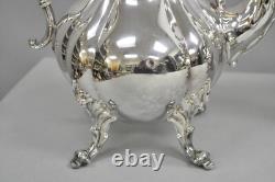 Antique Reed & Barton Winthrop Silver Plated Tea Set with Webster Wilcox Tray