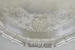 Antique Reed & Barton Winthrop Silver Plated Tea Set with Webster Wilcox Tray