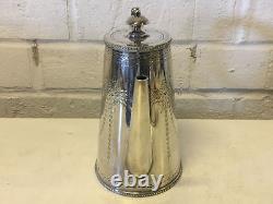 Antique Richard Hodd & Son Silver Plated Teapot with Shield Decoration