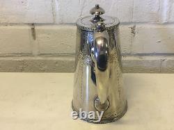 Antique Richard Hodd & Son Silver Plated Teapot with Shield Decoration