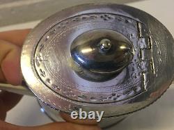 Antique Richard Hodd & Son Silver Plated Teapot with Shield Decoration