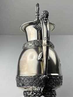 Antique Rogers Smith & Co. Quadruple Meriden Ct. SilverPlate Tea Coffee Pot 1924
