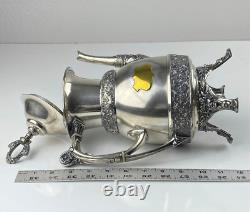 Antique Rogers Smith & Co. Quadruple Meriden Ct. SilverPlate Tea Coffee Pot 1924