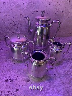 Antique Rogers Smith & Co. Quadruple Meriden Ct. Silver Plate Tea Set No. 1800