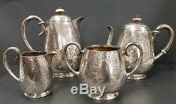 Antique Scottish Silverplate Tea Coffee Set by RATTRAY of DUNDEE