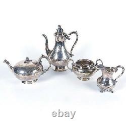 Antique Sheffield Plate tea pot set 3 pcs Roberts Cadman Co bell mark 1780-1890
