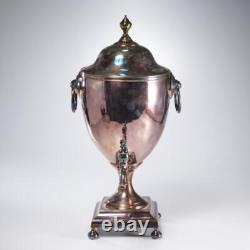 Antique Sheffield Silver Plate 19th Century Hot Water Tea Drink Urn Dispenser B
