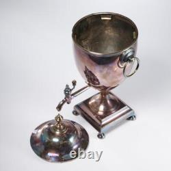 Antique Sheffield Silver Plate 19th Century Hot Water Tea Drink Urn Dispenser B