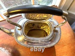 Antique Sheffield Silver Plated Tea Set Repousse 1920's 4 Pcs