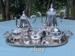 Antique Sheridan Taunton/Plandor Silver Plated Coffee/Tea Set