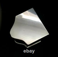 Antique Silver Plate British Slant Tea Caddy Box