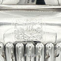 Antique Silver Plate Coffee Tea Water Samovar Urn Paw Feet Monogrammed HL
