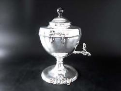 Antique Silver Plate Coffee Urn Hot Tea Dispenser Samovar