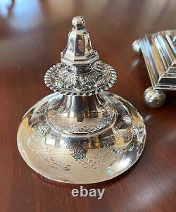 Antique Silver Plate Samovar Hot Water Coffee Tea Urn Victorian Edwardian EUC