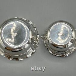 Antique Silver Plate Sugar Bowl Cream Jug on Stand Tea Set Art Deco c1930 Yeoman