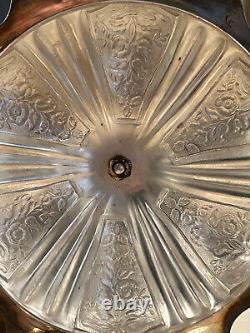 Antique Silver Plate Tea Caddy Ornately decorated Repousse Roses