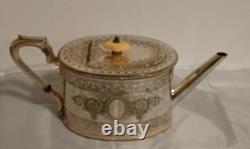 Antique Silver Plate Tea Pot Georgian Design 19th C