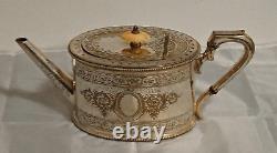 Antique Silver Plate Tea Pot Georgian Design 19th C