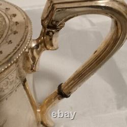 Antique Silver Plate Tea Pot Georgian Design 19th C