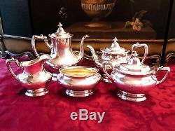 Antique Silver Plate Tea Set Coffee Service Set By Gorham Circa 1916
