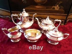 Antique Silver Plate Tea Set Coffee Service Set By Gorham Circa 1916