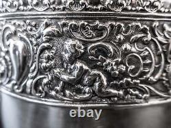 Antique Silver Plate Tea Set Repousse Cherub James Deakin