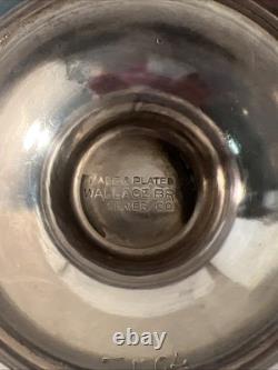 Antique Silver Plate Tea Set / Service By Wallace Bros Silver Co, Monogrammed
