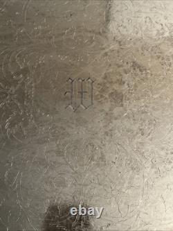 Antique Silver Plate Tea Set / Service By Wallace Bros Silver Co, Monogrammed