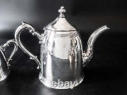 Antique Silver Plate Tea set Poole Silver Tea Creamer Sugar Waste Bowl