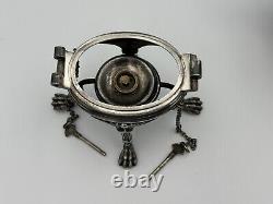 Antique Silver Plate Victorian Spirit Kettle/Tea Pot with Stand and Burner