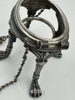 Antique Silver Plate Victorian Spirit Kettle/Tea Pot with Stand and Burner