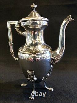 Antique Silver Plate on Copper Bachelor Tea Pot Hallmarked