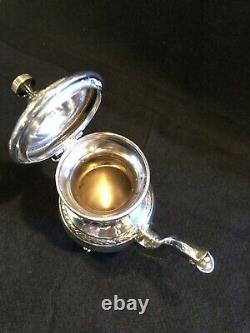 Antique Silver Plate on Copper Bachelor Tea Pot Hallmarked