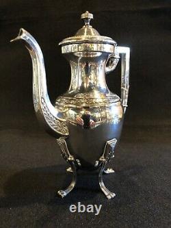 Antique Silver Plate on Copper Bachelor Tea Pot Hallmarked