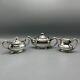 Antique Silver Plated Bachelor Teapot Tea Set Sugar Bowl Creamer Jug Rogers Bros