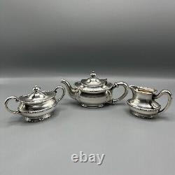 Antique Silver Plated Bachelor Teapot Tea Set Sugar Bowl Creamer Jug Rogers Bros