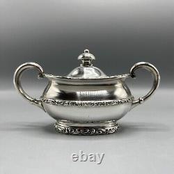 Antique Silver Plated Bachelor Teapot Tea Set Sugar Bowl Creamer Jug Rogers Bros
