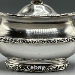 Antique Silver Plated Bachelor Teapot Tea Set Sugar Bowl Creamer Jug Rogers Bros