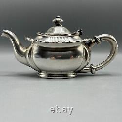 Antique Silver Plated Bachelor Teapot Tea Set Sugar Bowl Creamer Jug Rogers Bros