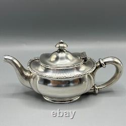 Antique Silver Plated Bachelor Teapot Tea Set Sugar Bowl Creamer Jug Rogers Bros